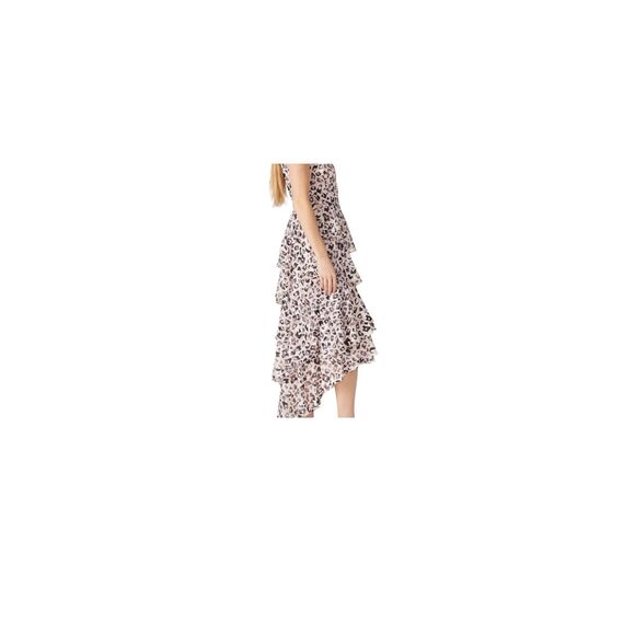 Hutch Elsa Hi-low Ruffled Leopard Print Dress Size 12 MSRP: $395 - Picture 2 of 7